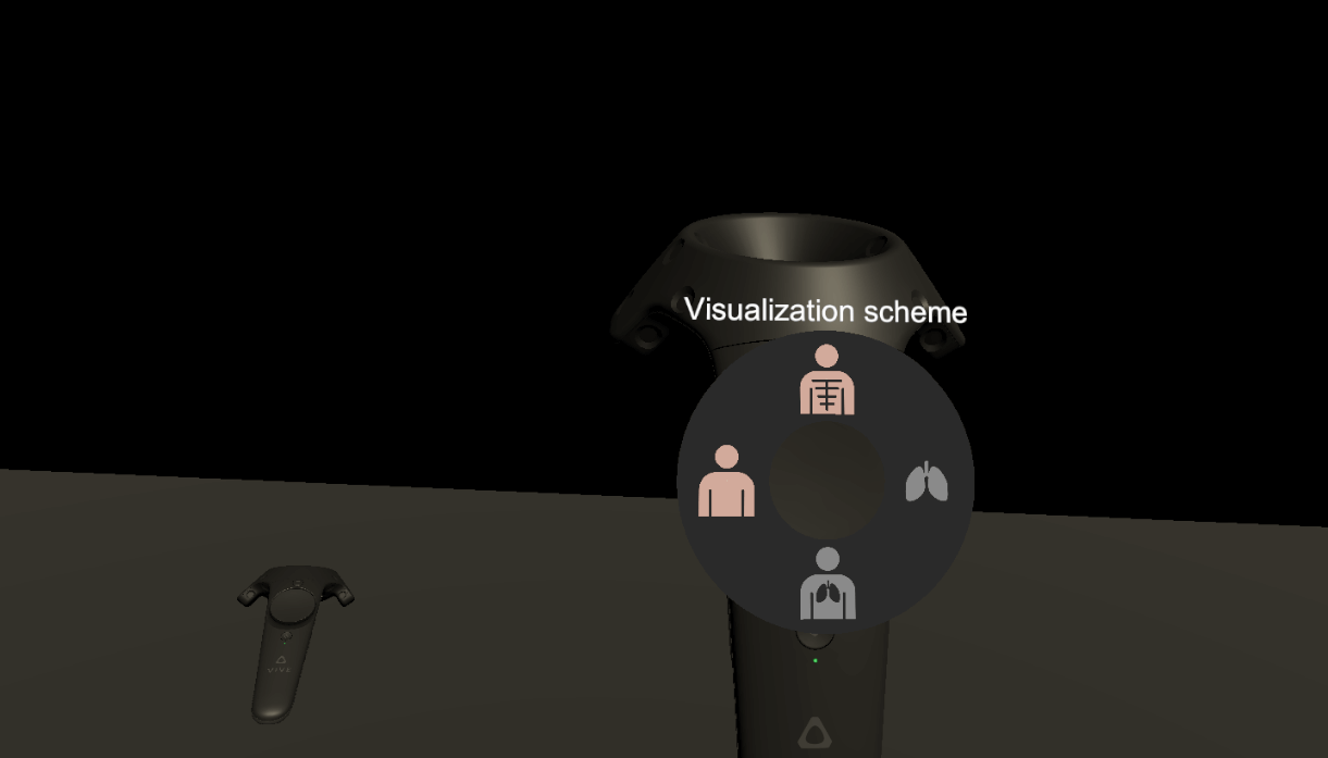 Screenshot of prototype VR app